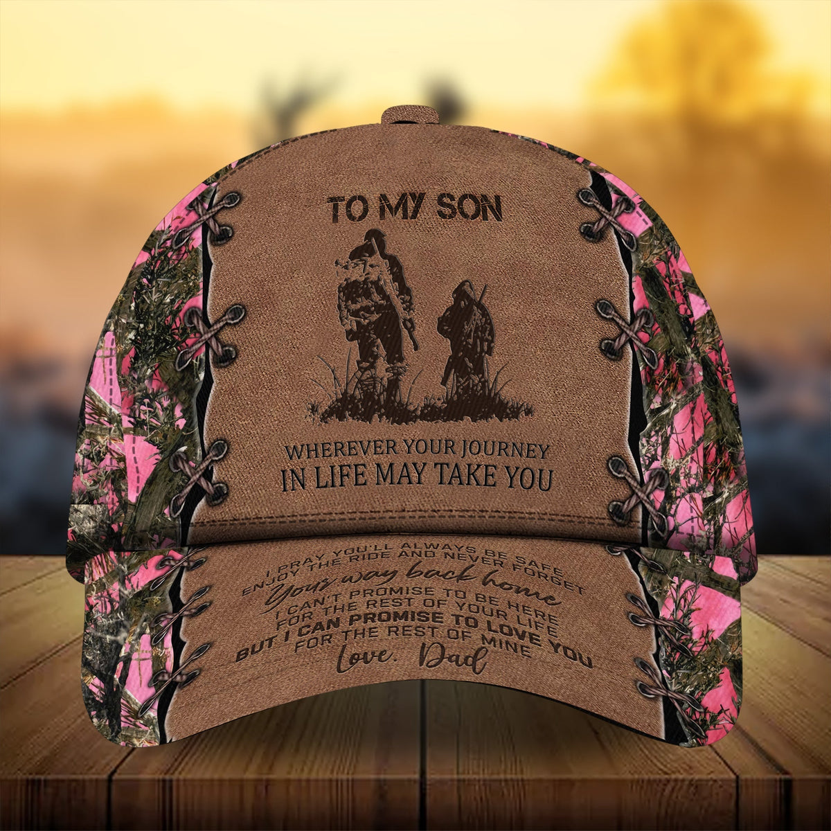 To My Son Deer Hunting Gift From Dad Classic Cap For Everyday Outfits Coastal Travel And Gift Giving