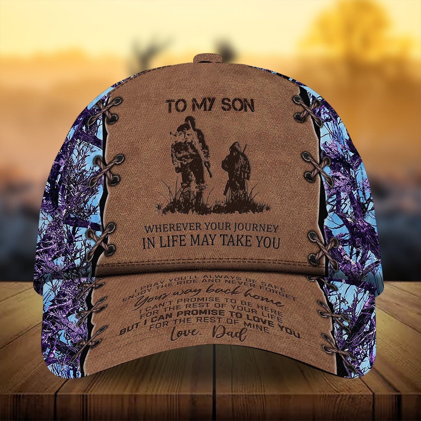 To My Son Deer Hunting Gift From Dad Classic Cap For Everyday Outfits Coastal Travel And Gift Giving