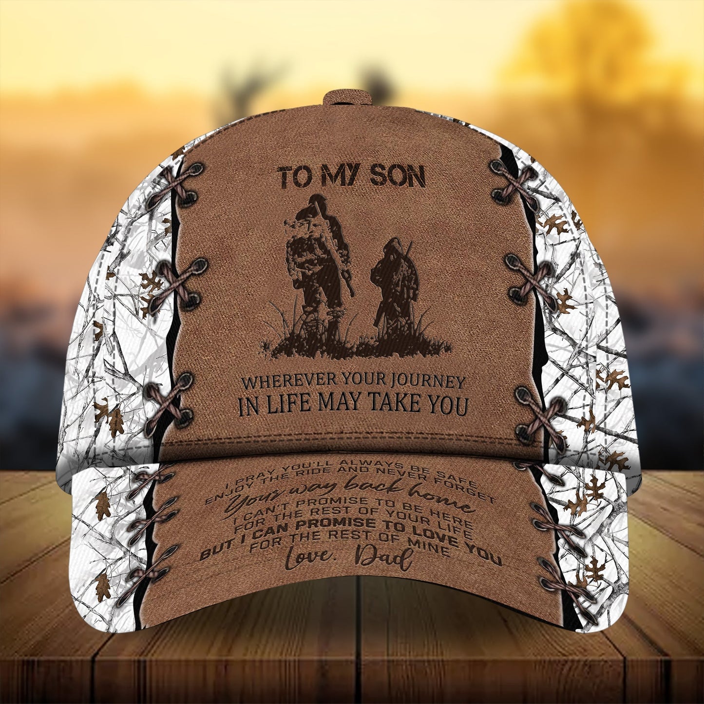To My Son Deer Hunting Gift From Dad Classic Cap For Everyday Outfits Coastal Travel And Gift Giving