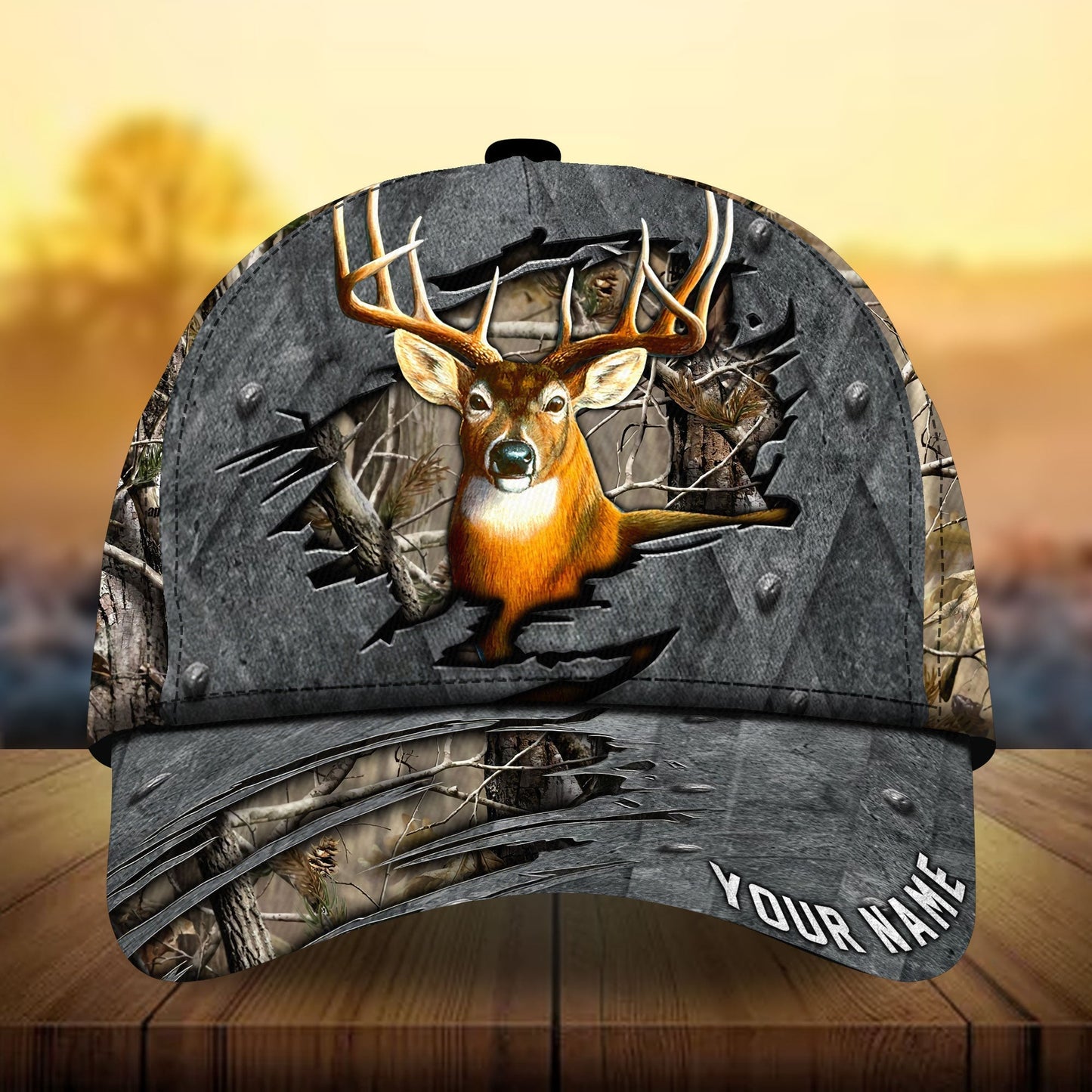 Metal Deer Hunting Personalized Classic Cap For Casual Travel Parties And Comfortable Outdoor Wear