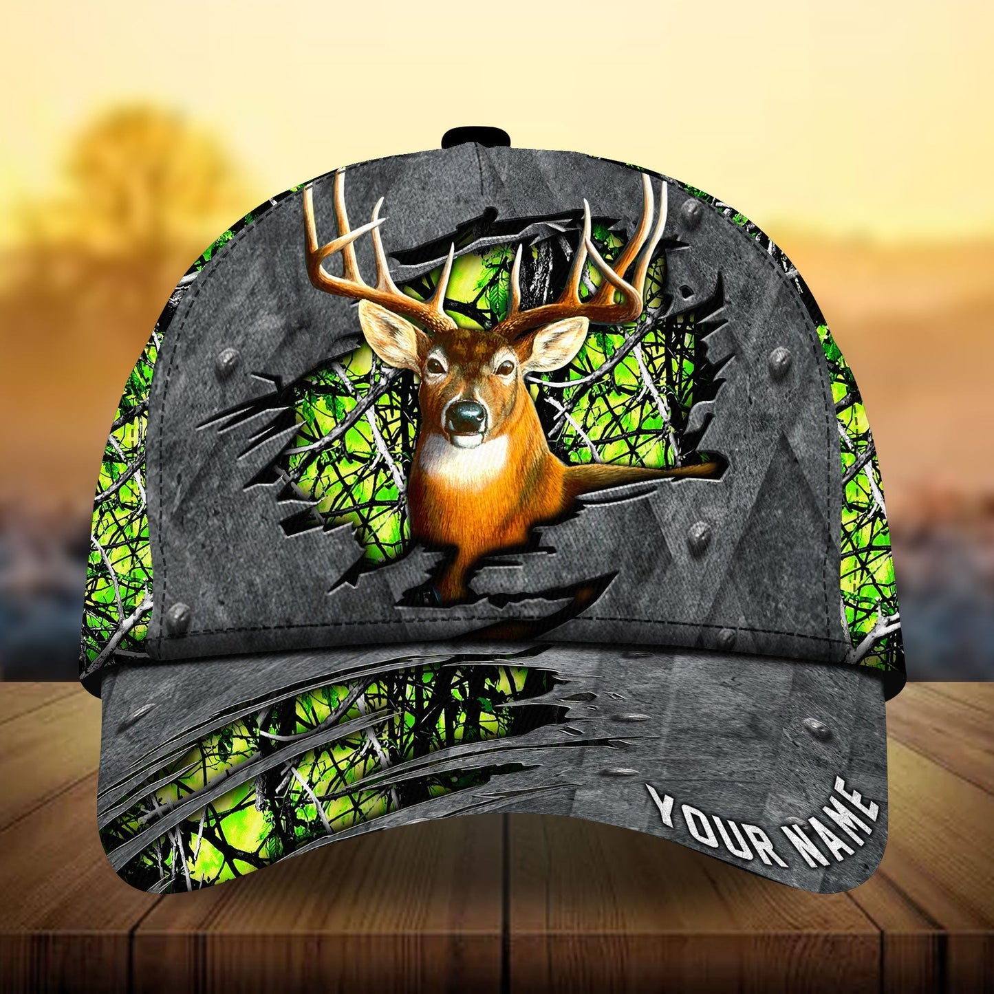 Metal Deer Hunting Personalized Classic Cap For Casual Travel Parties And Comfortable Outdoor Wear