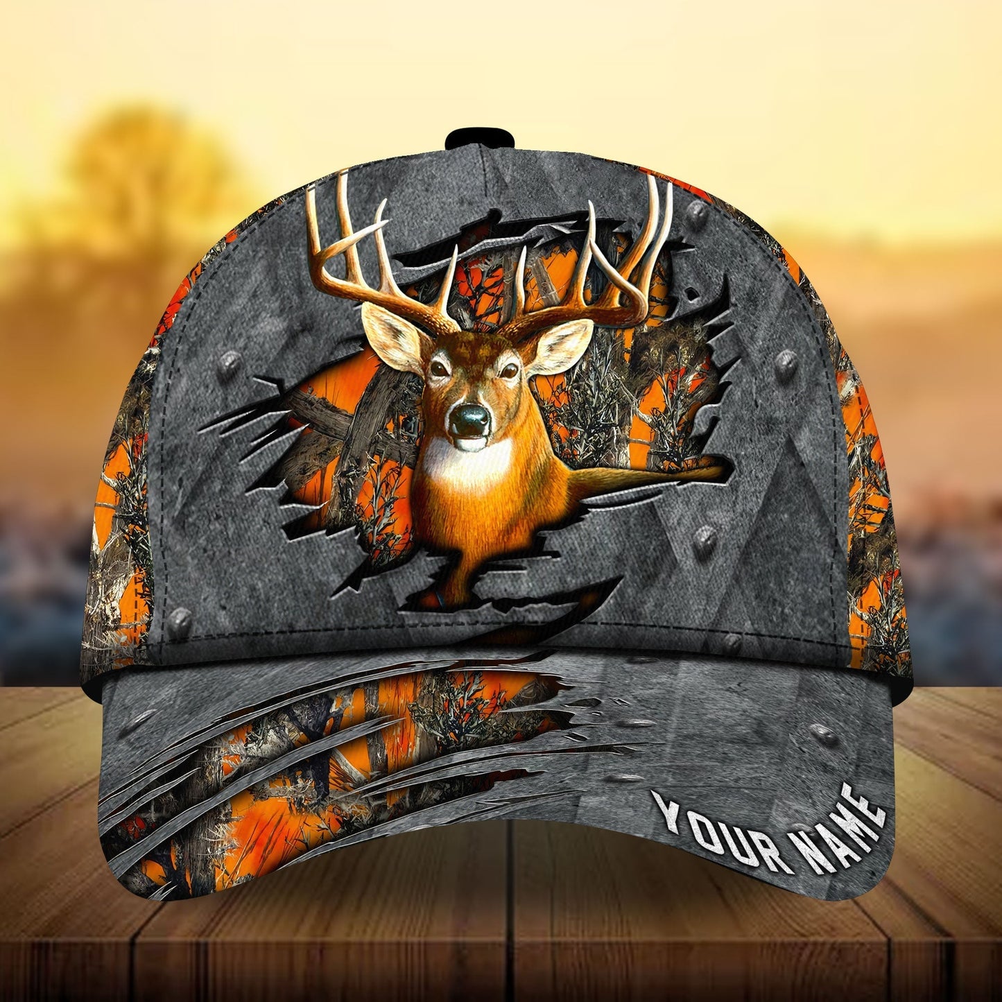 Metal Deer Hunting Personalized Classic Cap For Casual Travel Parties And Comfortable Outdoor Wear