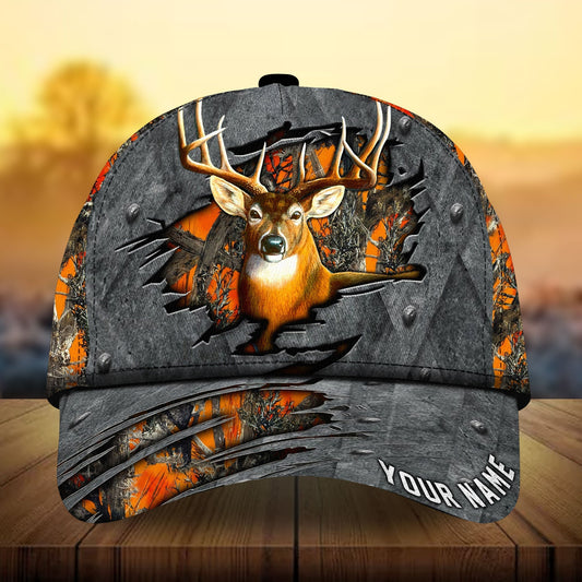Metal Deer Hunting Personalized Classic Cap For Casual Travel Parties And Comfortable Outdoor Wear