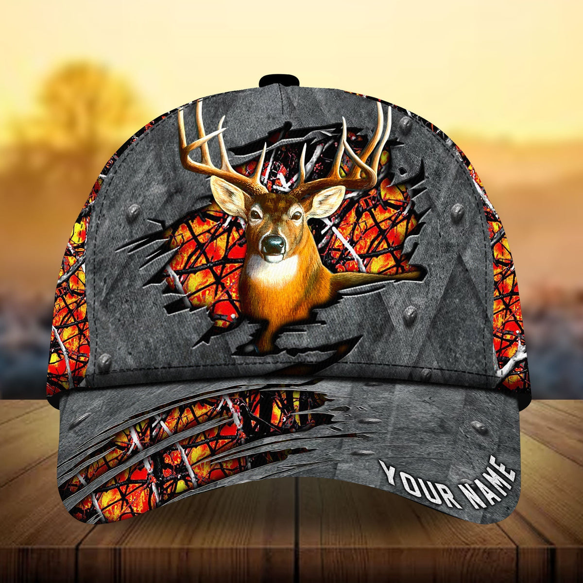 Metal Deer Hunting Personalized Classic Cap For Casual Travel Parties And Comfortable Outdoor Wear
