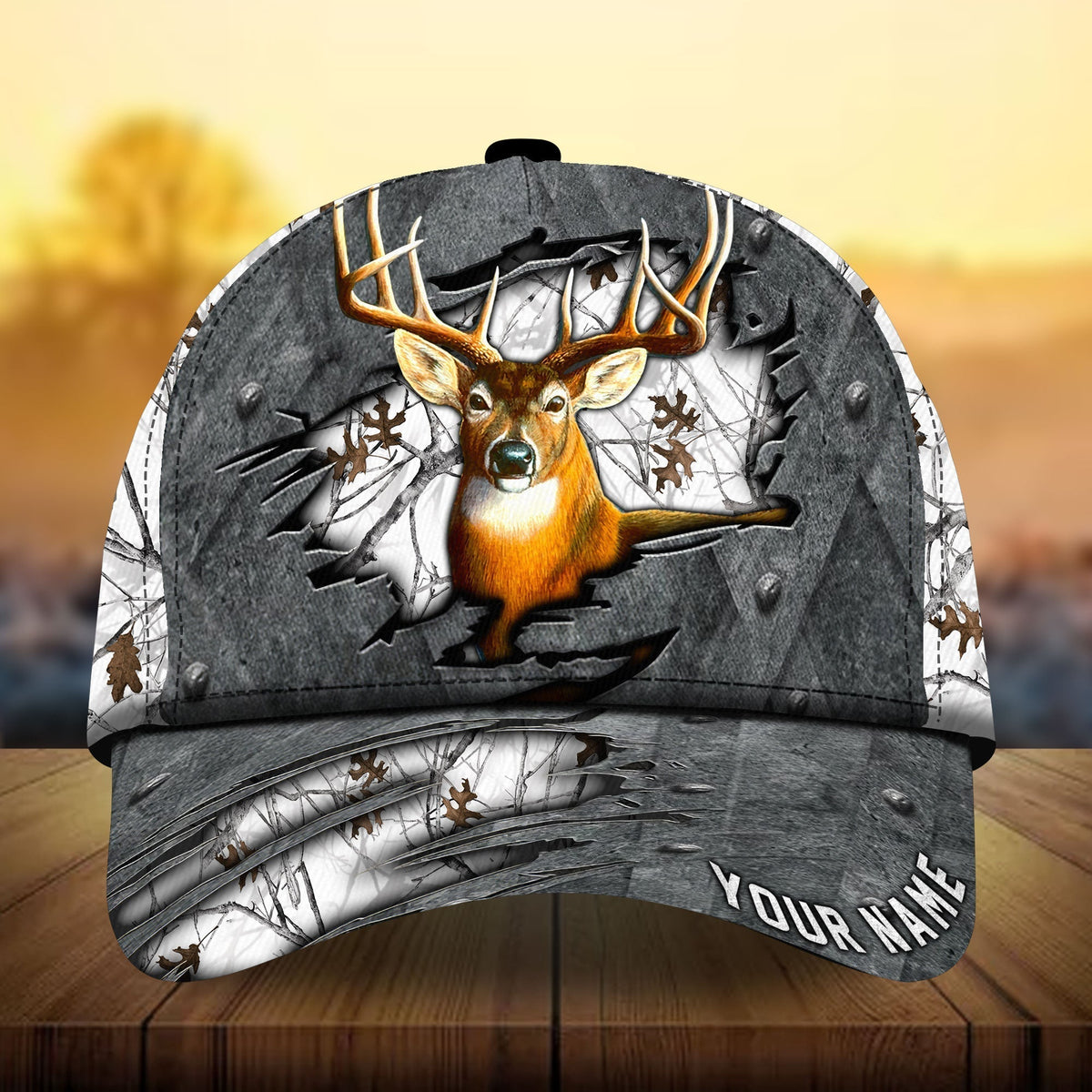 Metal Deer Hunting Personalized Classic Cap For Casual Travel Parties And Comfortable Outdoor Wear
