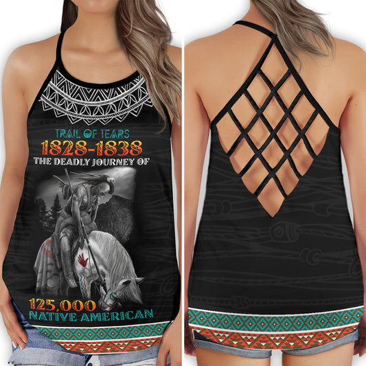 Native American Trail Of Tears Heritage Awareness Tribute Art Hollow Tank Top For Community Events And Positive Support