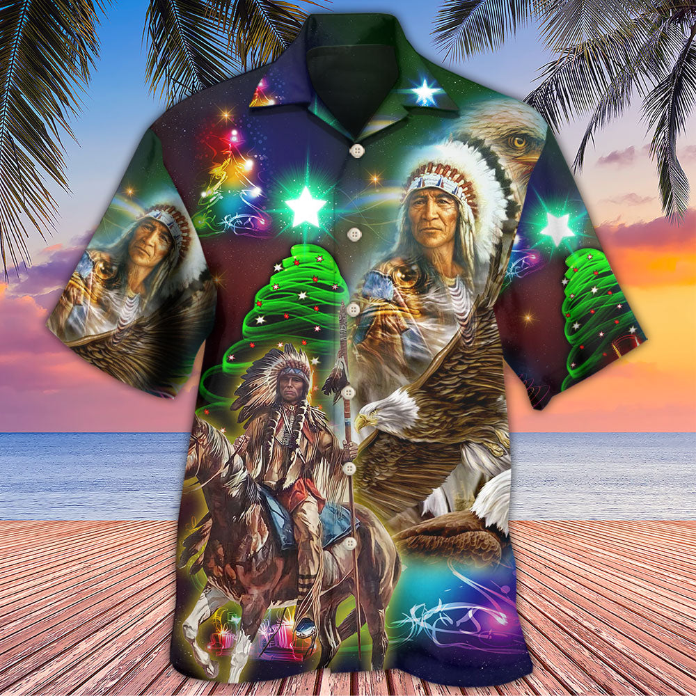 Bohemian Old Man Christmas Hawaiian Shirt For Coastal Adventures And Warm Weather Wear