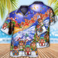 Bohemian Funny Christmas Night Hawaiian Shirt Artwork View For Weekend Travel And Beach Style