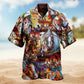 American Creative Hawaiian Shirt For Patriotic Events, Summer Travel, And Casual Outdoor Wear