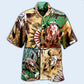 Bohemian American Awesome Spirit Hawaiian Shirt Pattern View For Lightweight Everyday Style