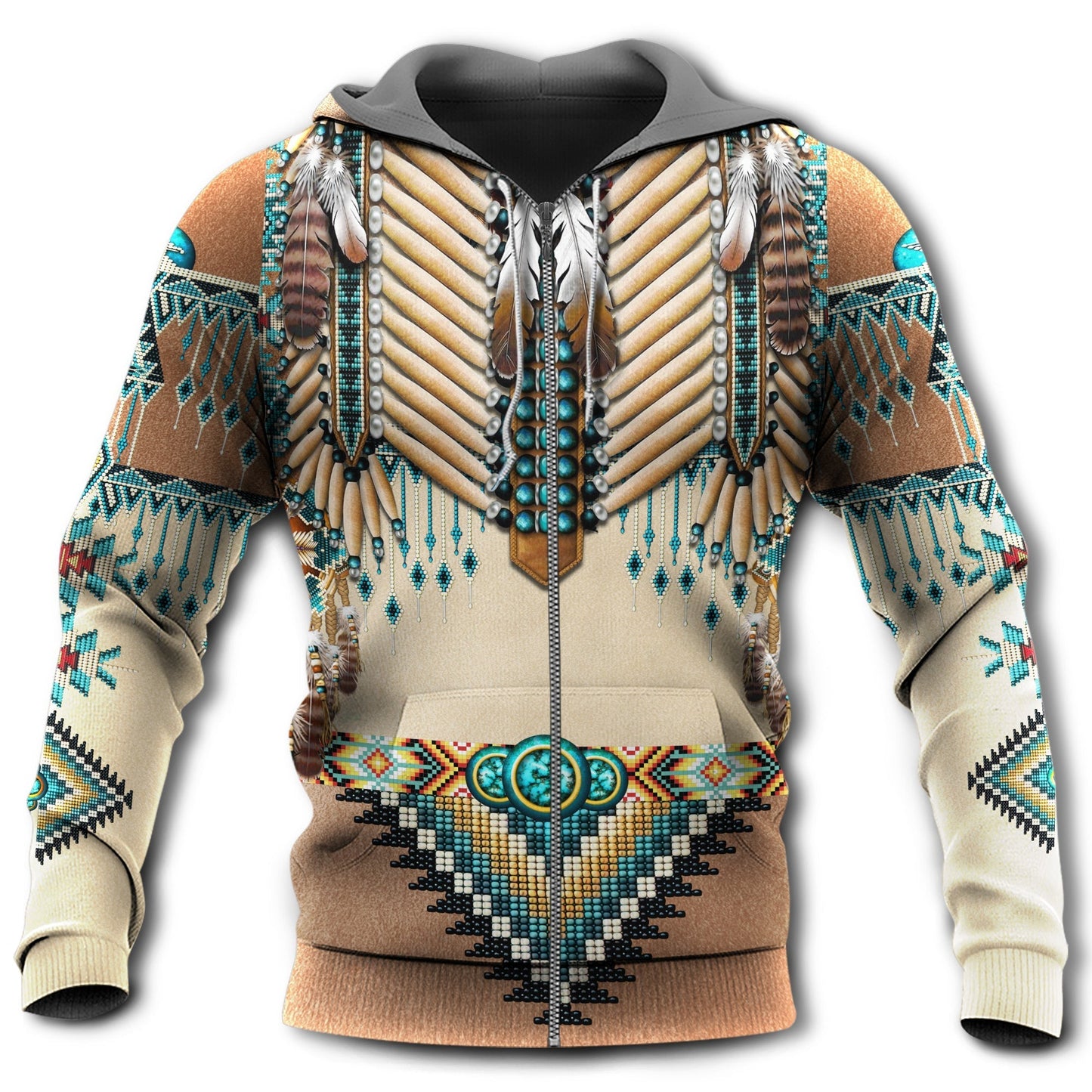 Native Beautiful Culture Hoodie For Traditional Themes Outdoor Events And Casual Travel