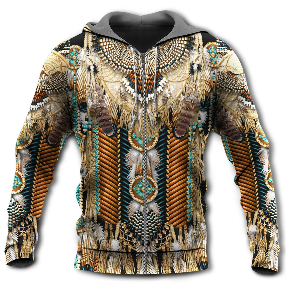 Native Culture Eagle Hoodie For Traditional Themes Outdoor Events And Casual Travel