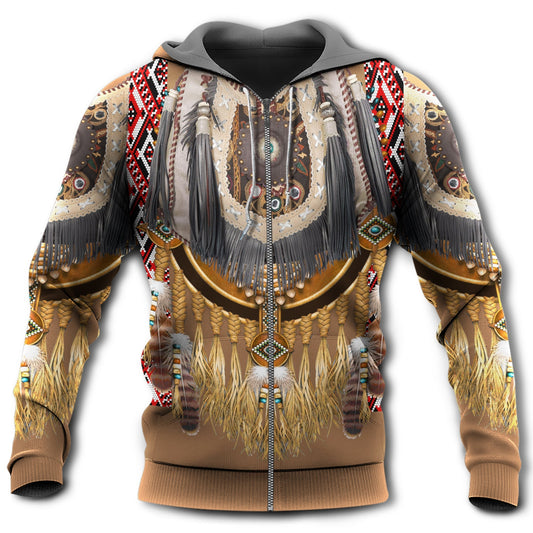 Native Feather Pattern Hoodie For Cultural Expression Daily Style And Comfortable Outfits