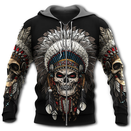 Native Culture Skull Hoodie For Alternative Events Seasonal Outings And Gift Ideas