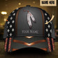 Feather Black Personalized Classic Cap For Relaxed Daily Style Vacations And Festival Wear