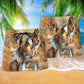 Native American Horse Traditional Hawaiian Print Beach Shorts For American Pride Beach Days