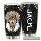 Native American Lover Wolf Black Personalized 20 Oz Tumbler For Coffee Travel And Daily Drinks