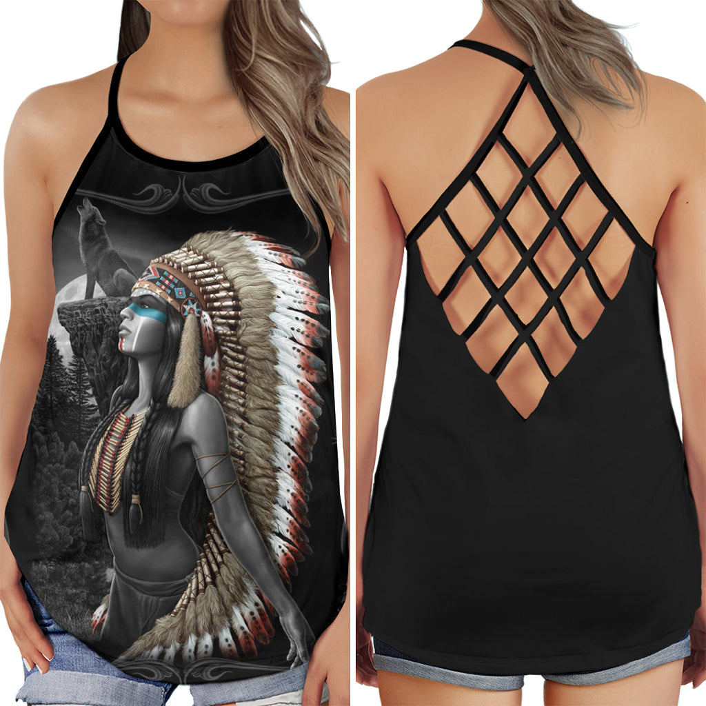 Native Peace Girl Hollow Tank Top For Yoga Workouts And Festival Wear