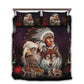 Native American Peace Wolf And Eagle Bedding Cover For Nature Bedroom Decor