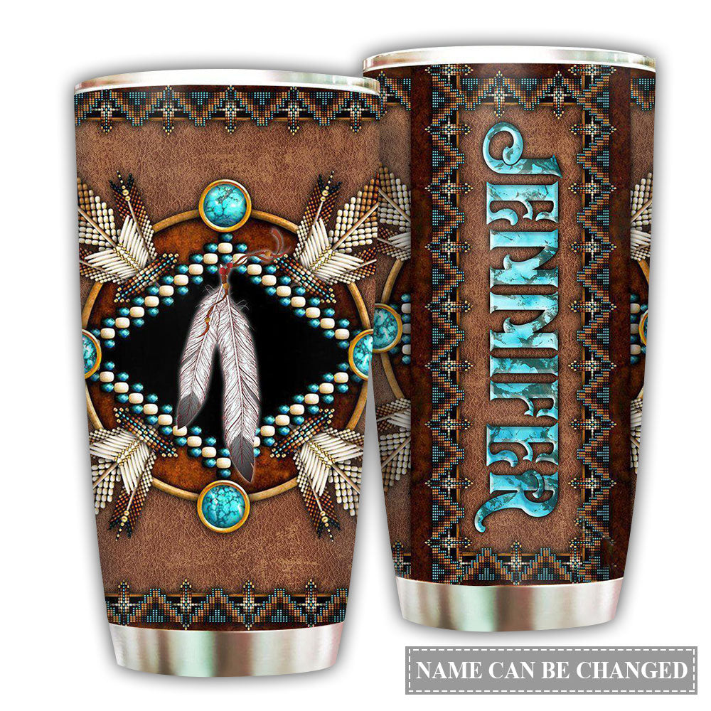 Native American Sign Nature Personalized 20 Oz Tumbler For Coffee Travel And Daily Drinks