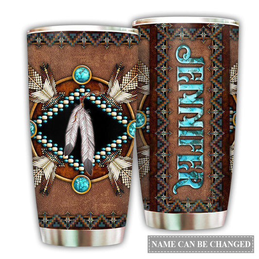Native American Sign Nature Personalized 20 Oz Tumbler For Coffee Travel And Daily Drinks