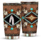 Native American Sign Nature With Brown 20 Oz Tumbler For Coffee Travel And Daily Drinks