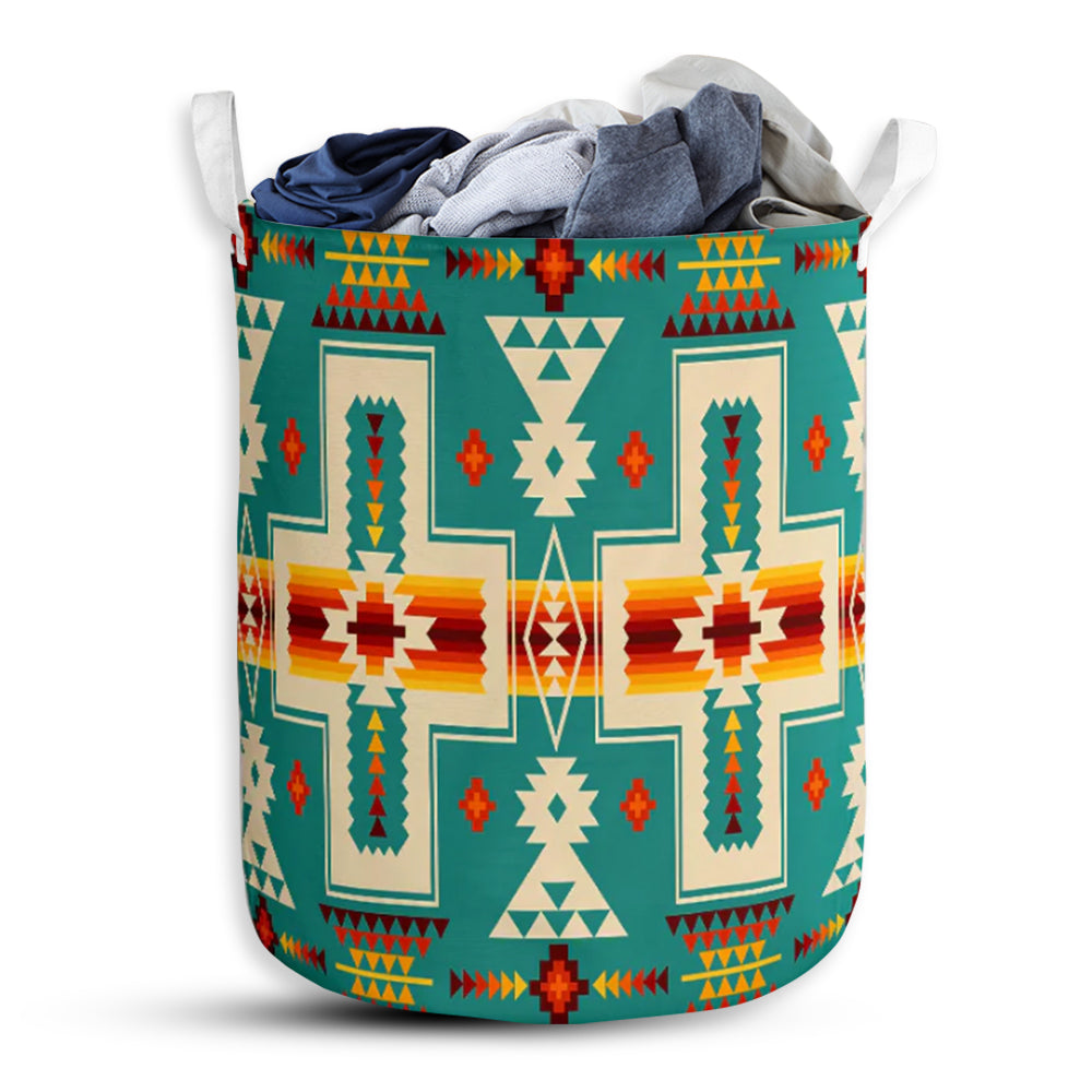 Native American Upholstery Laundry Basket For Bathroom Bedroom Storage