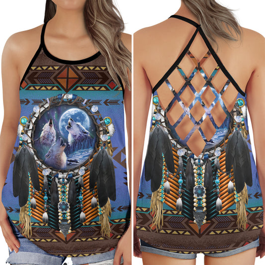 Peaceful Life Heritage Hollow Tank Top For Yoga Workouts And Casual Wear