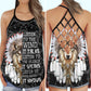 Wolf Listen To The Wind Hollow Tank Top For Yoga Workouts And Casual Wear