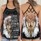 Peaceful Spirit Listen To The Wind Hollow Tank Top For Yoga Workouts And Festival Wear