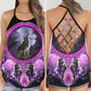 Peace Love Wolf Spirit Hollow Tank Top For Yoga Workouts And Festival Wear