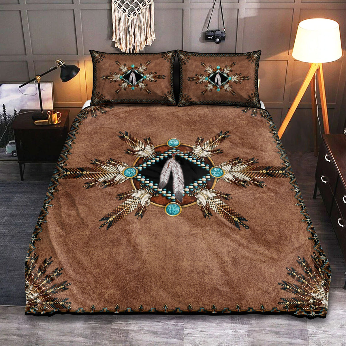 Native American Nature Sign Bedding Cover For Southwestern Bedroom Decor