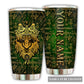 Native American Wolf Sign Personalized 20 Oz Tumbler For Coffee Travel And Daily Drinks