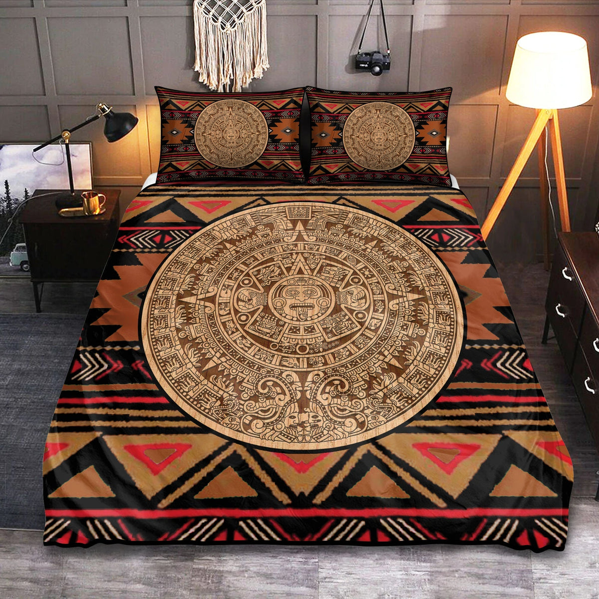 Native Aztec Mayan Bedding Cover For Southwestern Bedroom Decor