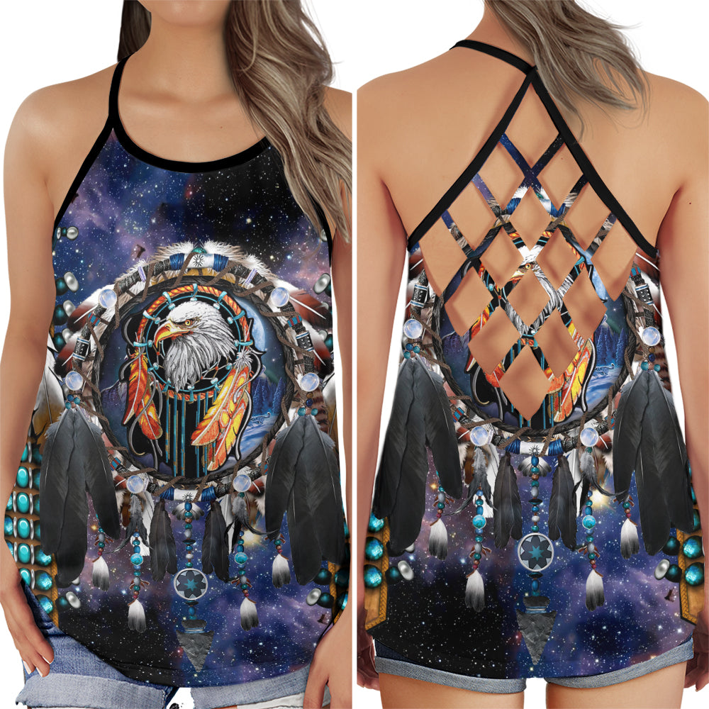 Dreamcatcher Spirit Boho Hollow Tank Top For Yoga Workouts And Festival Wear