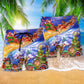 Funny Native Style Christmas Night Beach Shorts Pattern View For Resort Days And Outdoor Activities