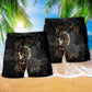 Southwestern Girl Skull Beach Shorts Pattern Detail For Seaside Leisure And Comfortable Resort Style