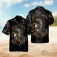 Coastal Fishing Activity Hawaiian Shirt Pattern Detail For Tropical Vacations