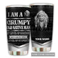Native Grumpy Old Native Man Black Personalized 20 Oz Tumbler For Coffee Travel And Daily Drinks