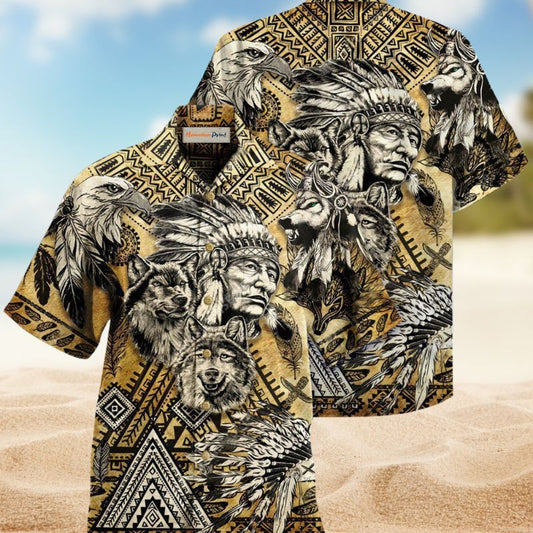 Native Heritage Hawaiian Shirt For Coastal Travel, Casual Events, And Comfortable Summer Wear