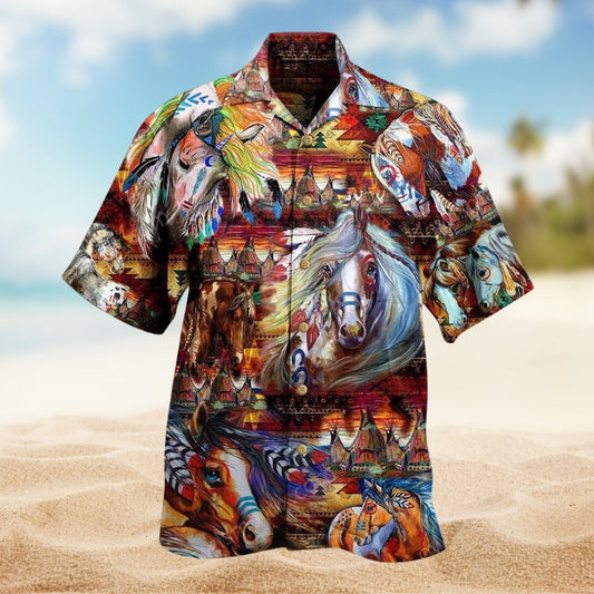 Fantasy Vintage Role Dice Sword Hawaiian Shirt Front Pattern View For Summer Travel