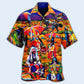 Traditional Heritage Portrait Red Hawaiian Shirt Collar And Front View For Warm Weather Events