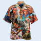Bohemian Spirits Guide Hawaiian Shirt Artwork Detail For Tropical Trips And Casual Outings