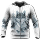 Native Culture Wolf Snow Hoodie For Heritage Events Weekend Outings And Comfortable Streetwear