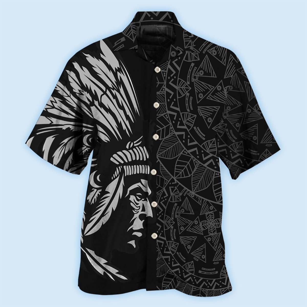 Bohemian Man Still Strong Hawaiian Shirt Artwork Detail For Tropical Trips And Casual Outings