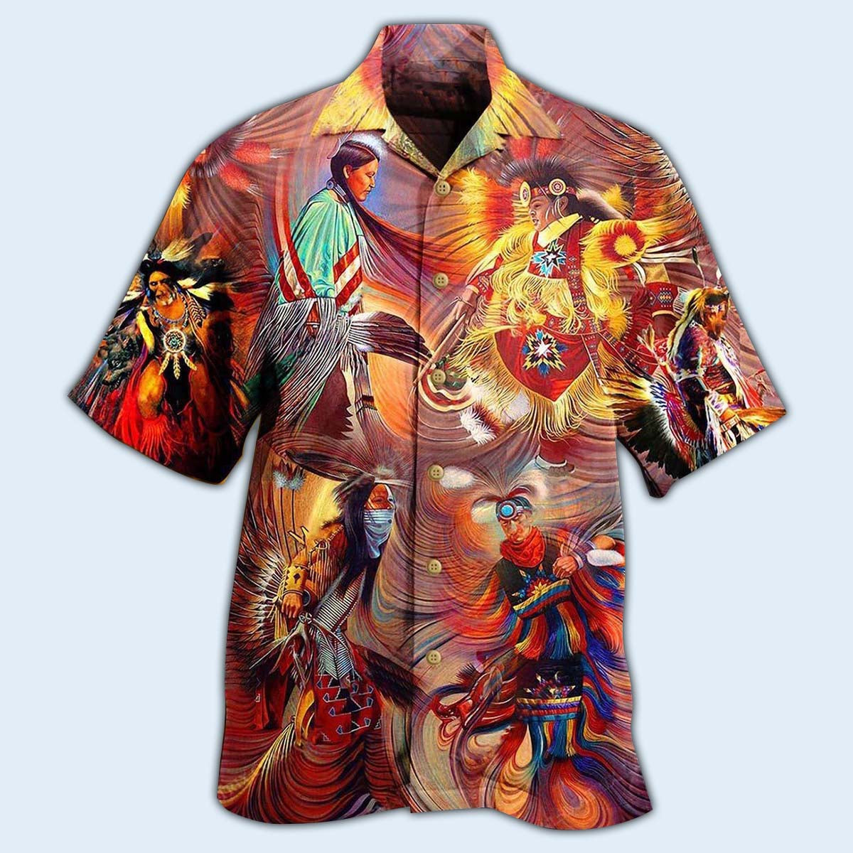 Bohemian People Peace Excited Hawaiian Shirt For Beach Parties And Weekend Getaways