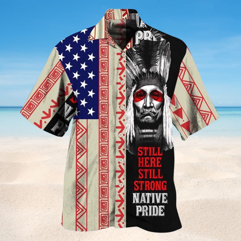 Heritage Pride Peaceful Forever Hawaiian Shirt For Summer Vacation Beach Travel And Relaxed Casual Wear