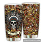 Native Skull Pattern Personalized 20 Oz Tumbler For Coffee Travel And Daily Drinks