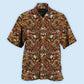 Bohemian Skull Hawaiian Shirt Design Detail For Sunny Adventures And Casual Wear