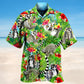 Lemur Tropical Flower Hawaiian Shirt For Beach Holidays Wildlife Lovers And Distinctive Summer Style